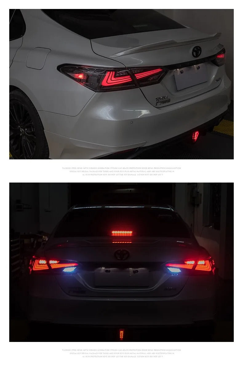 Tail Lights Assembly Start up Animation 2018-2024 DRL RGB Car Rear Back Lamps for Toyota Camry Tail Lamp