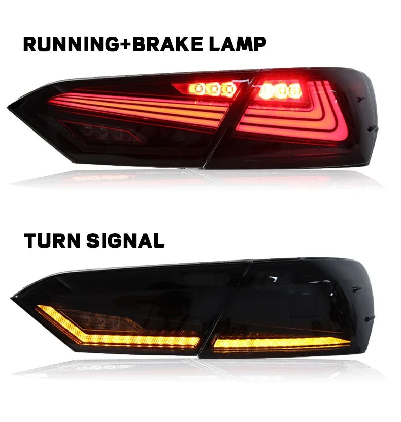 Tail Lights Assembly Start up Animation 2018-2024 DRL RGB Car Rear Back Lamps for Toyota Camry Tail Lamp