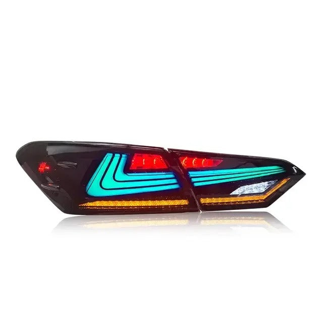 Tail Lights Assembly Start up Animation 2018-2024 DRL RGB Car Rear Back Lamps for Toyota Camry Tail Lamp