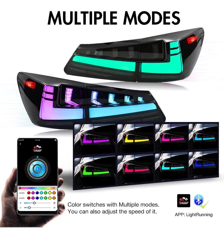RGB Tail Lights for Lexus IS 250/300/350 (2006–2012) – DK Motion Style