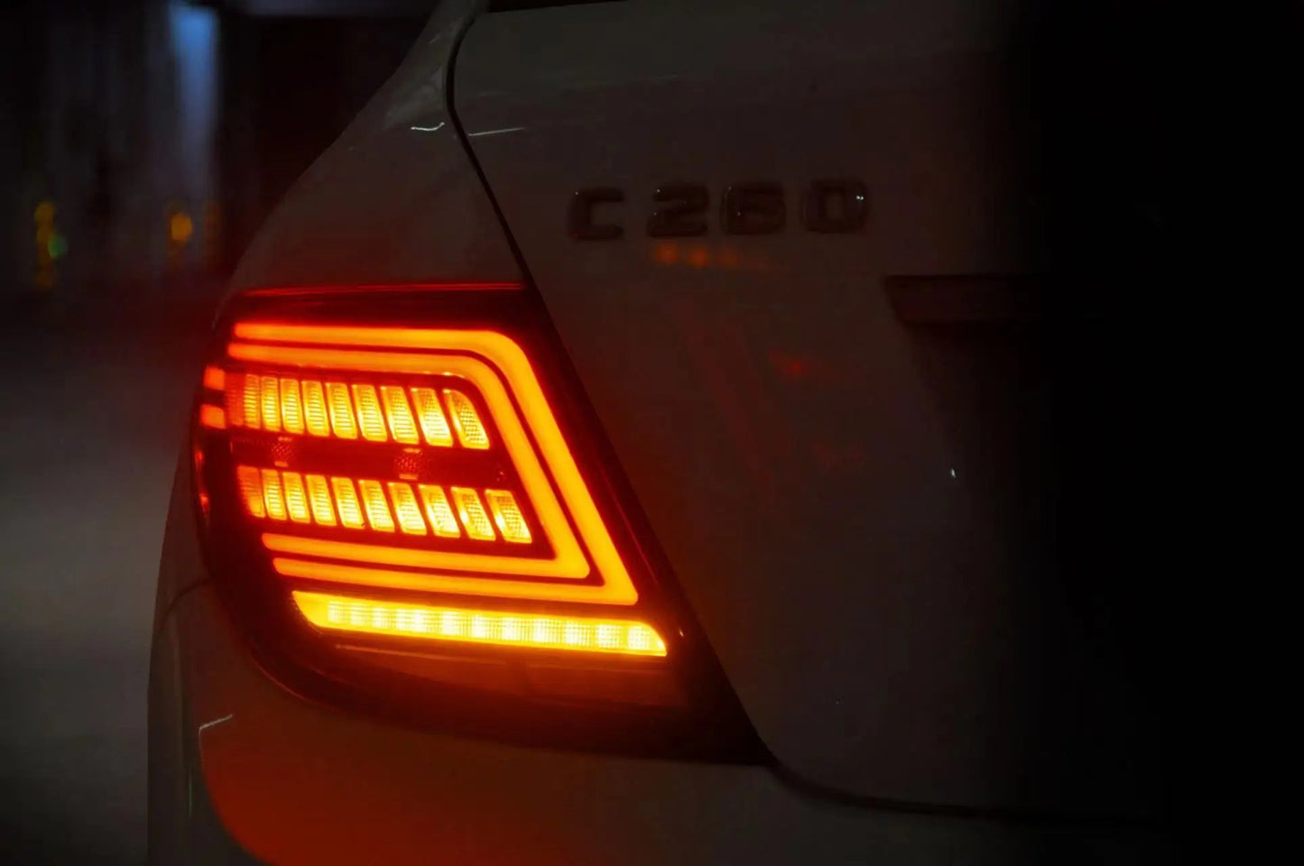 RGB LED Tail Lights for Mercedes-Benz C-Class W204 (2008–2011) – Modified Style