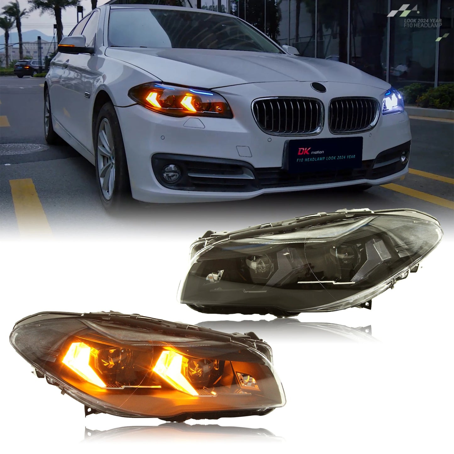 LED Headlight Upgrade for BMW 5 Series F10/F11 (2010–2017) – Full LED Projector Kit